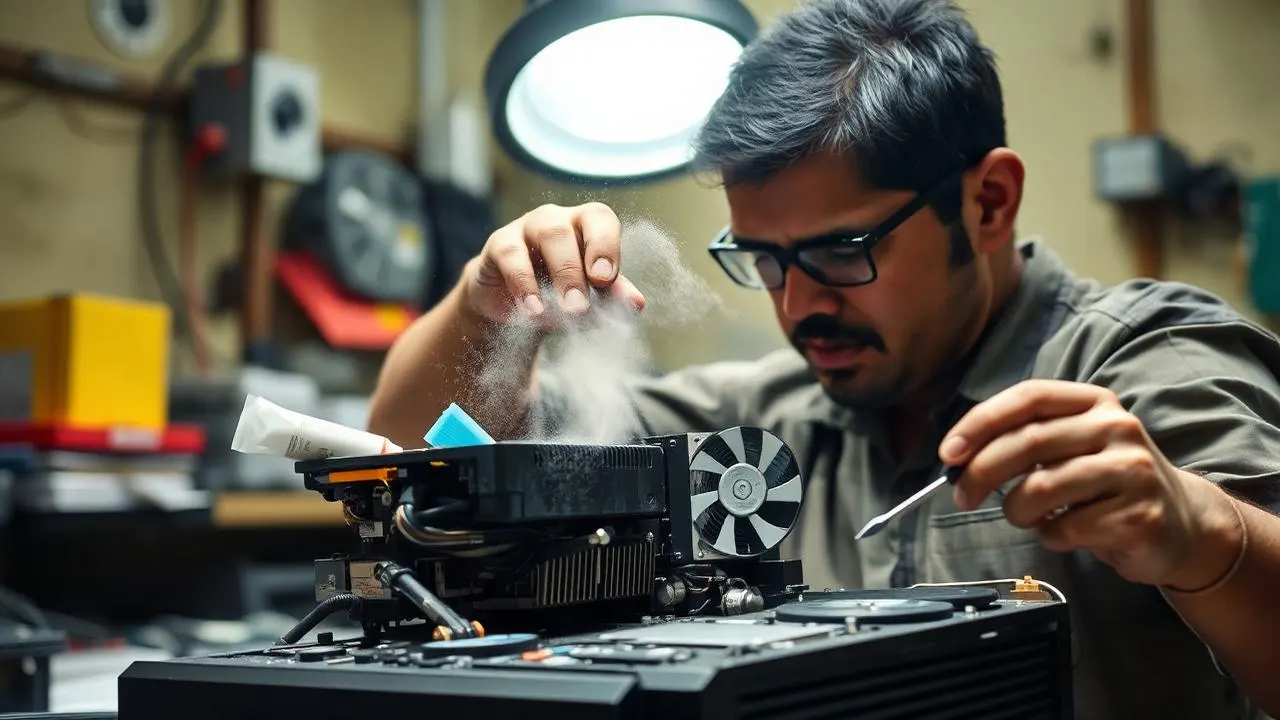 Verified technician repairing a gaming console on an anti-static workbench in Delhi