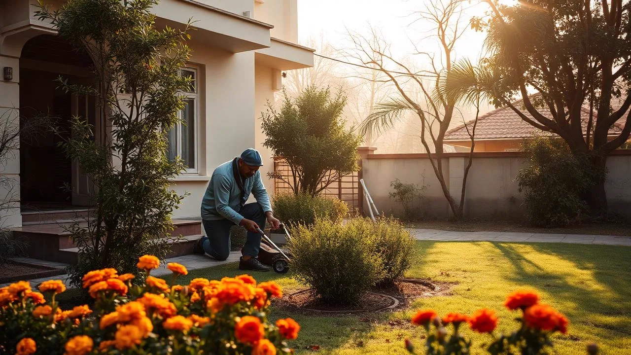 Verified gardener maintaining a home garden in Delhi