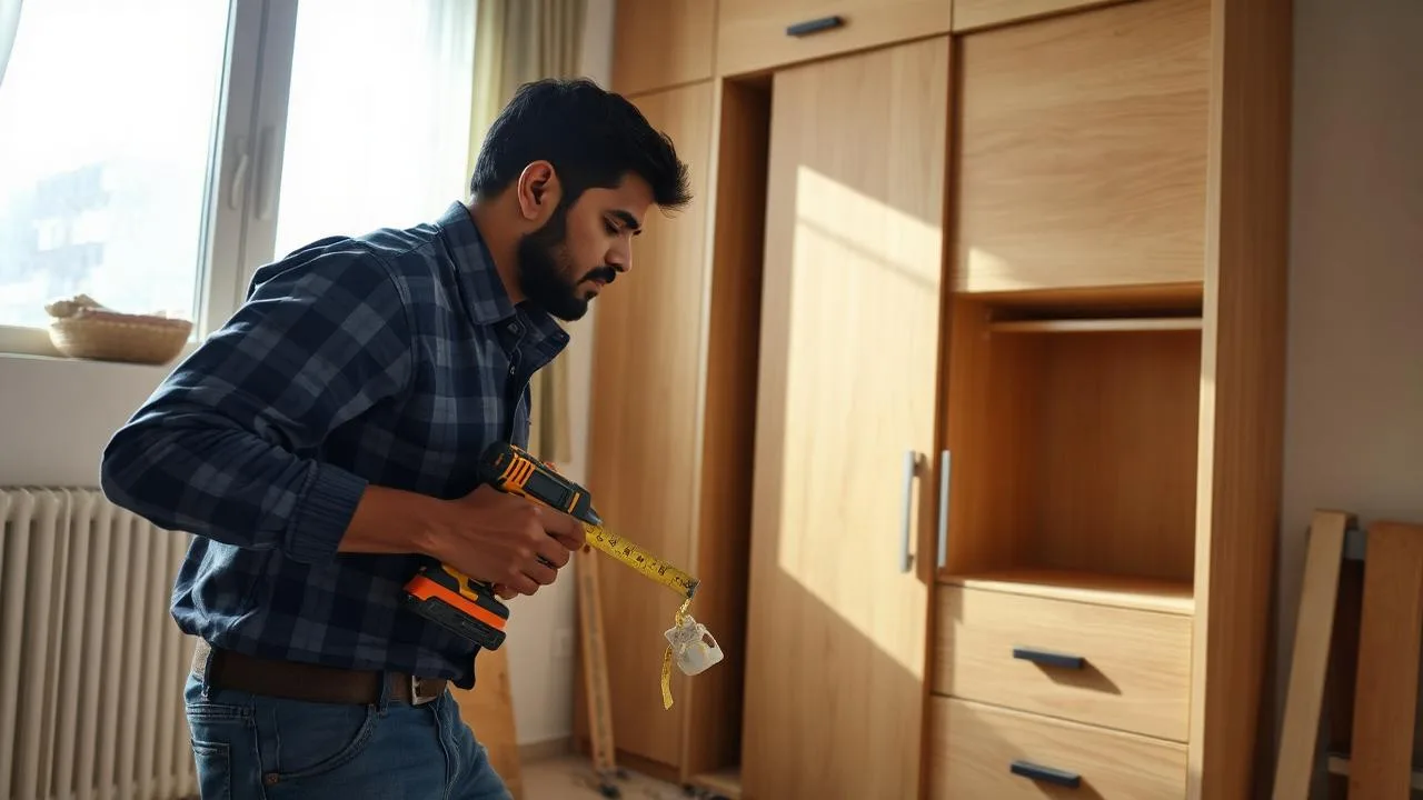 Verified carpenter building custom wooden furniture in Hyderabad