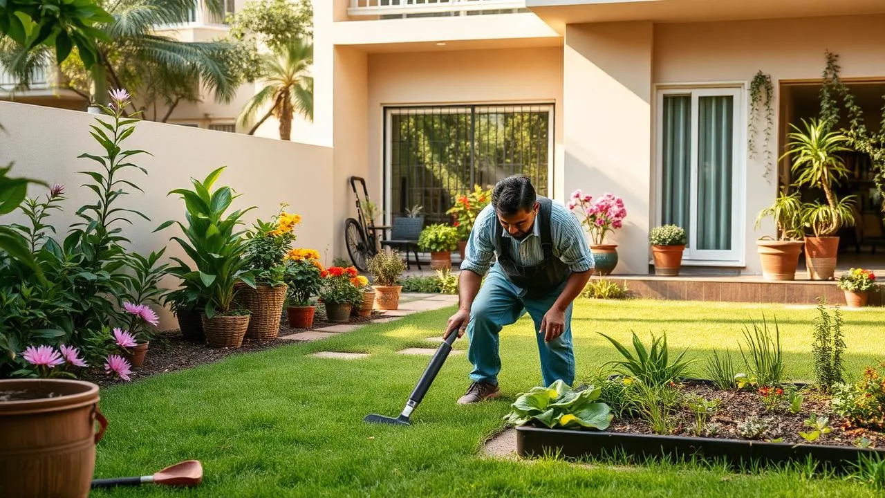 Verified gardener maintaining a home garden in Bangalore