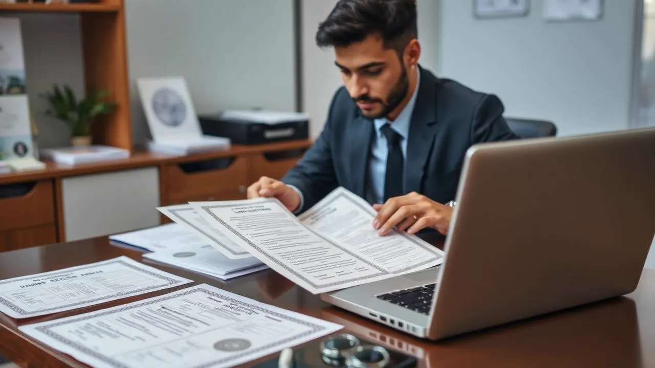 Verified translator preparing certified document translations in Hyderabad
