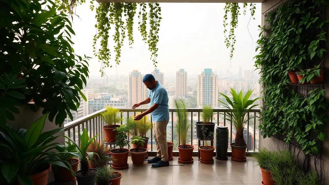 Verified gardener maintaining a home garden in Mumbai