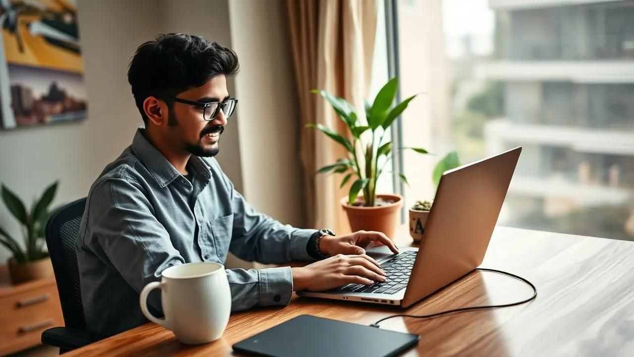 Verified computer technician installing Windows and essential software on a laptop in Bangalore